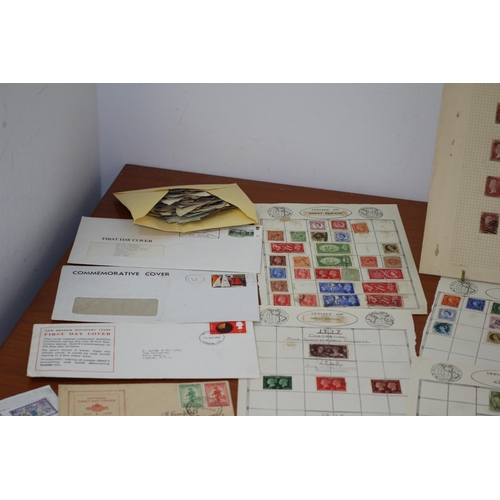 46 - Large quantity of Loose Stamps plus Vintage Postal Claim Forms