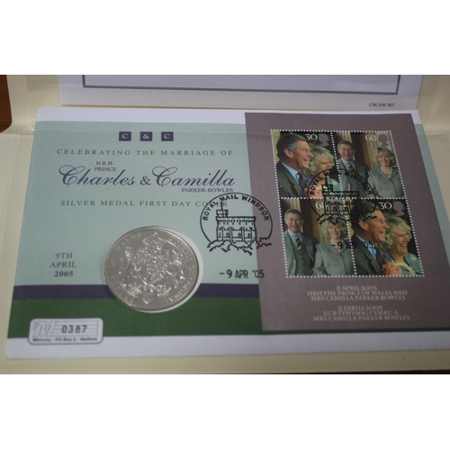 48 - Charles & Camilla Royal Wedding Silver Coin First Day Cover