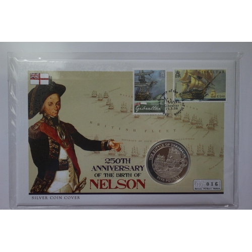 49 - 250th Anniversary Nelson Silver Coin Cover