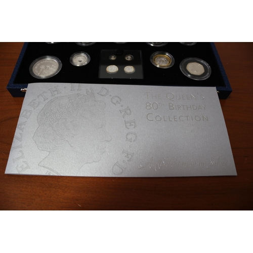 54 - Royal Mint Silver Queen's 80th Birthday Collection