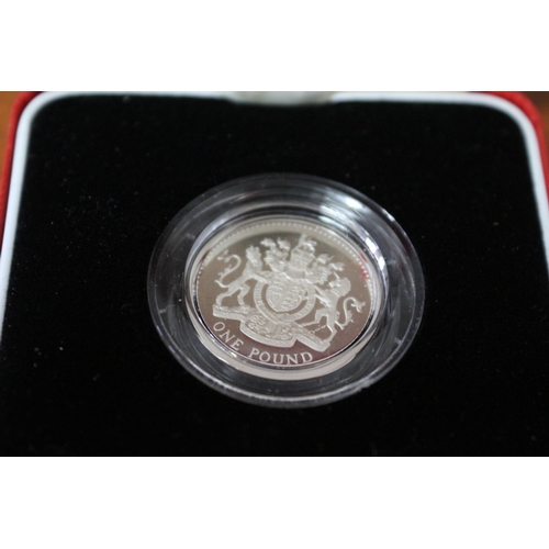 65 - 1993 Silver Proof Piedfort 1 Pound