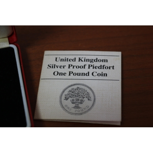 71 - 1987 UK Silver Piedfort 1 Pound, Royal Mint, Silver Proof