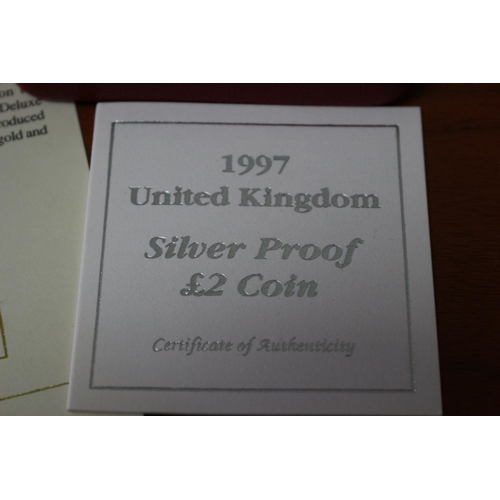 84 - 1997 Bi-Metallic 2 Pound Silver Proof Coin, Royal Mint