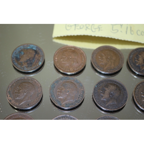 382 - Collection of George V Farthings x 16 - 1911 on