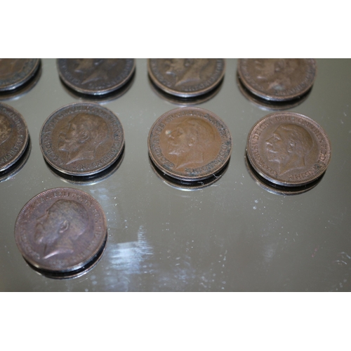 382 - Collection of George V Farthings x 16 - 1911 on