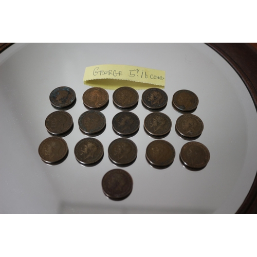 382 - Collection of George V Farthings x 16 - 1911 on