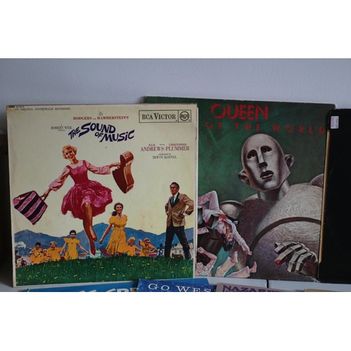 314 - Selection of Vinyl Records to include Queen, Nazareth and Various Mixed Media