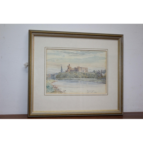 341 - Unsigned Watercolour of a Scene of Inverness 1962