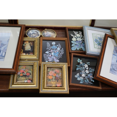 354 - Box Containing a Quantity of Framed and Glazed Prints and Other Media Pictures