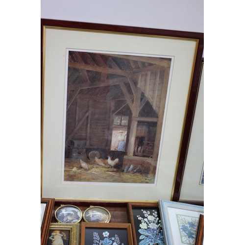 354 - Box Containing a Quantity of Framed and Glazed Prints and Other Media Pictures