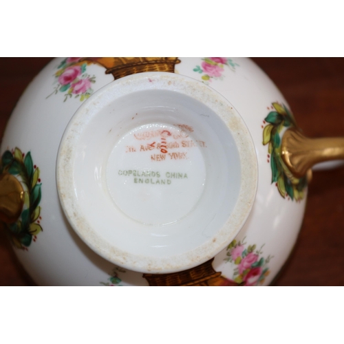 366 - From the Estate of Lord and Lady Cornwallis - Set of 6 Spode Copeland Twin Handled Tea / Chocolate C... 