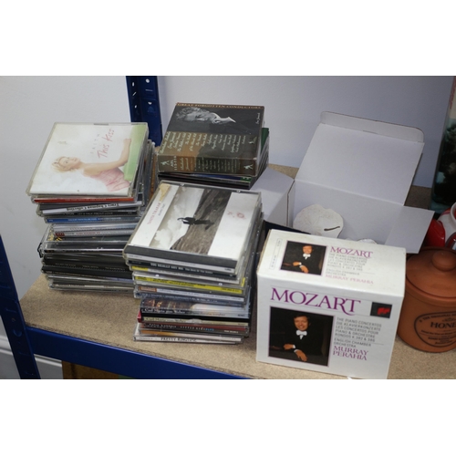 2 - Good Mixed Lot Consisting of Large Amount of CD's, Denby, Studio Pottery and Other Items