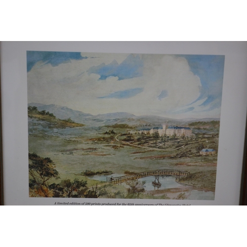 21 - Limited Edition Print of The 65th Anniversary of The Gleneagles Hotel - 126 / 500 - Framed and Glaze... 