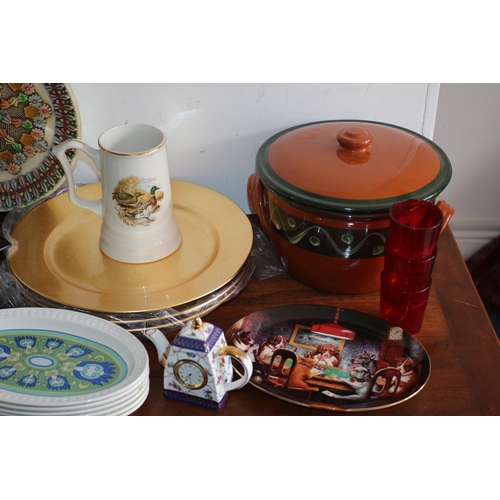 30 - Large Selection of Chinaware including Delft Pot, Marble Vase and Lots of Other Pieces