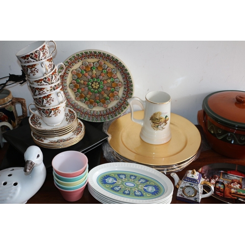 30 - Large Selection of Chinaware including Delft Pot, Marble Vase and Lots of Other Pieces