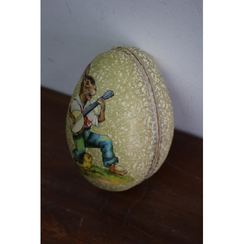 37 - Vintage West German Paper Mache / Card Easter Egg Holder