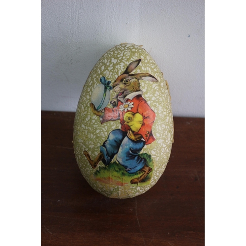 37 - Vintage West German Paper Mache / Card Easter Egg Holder