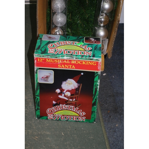 53 - Boxed Christmas Tree with 2 Tubes of Baubles