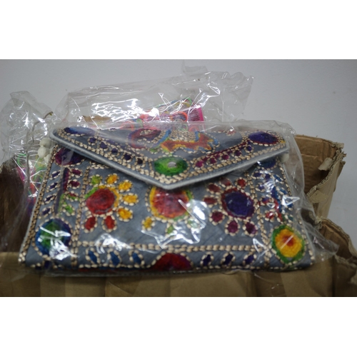 58 - Box Containing a Quantity of Loom Bands and Decorative Bag