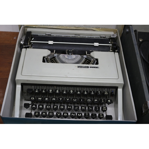 59 - Vintage Bush Record Player plus an Olivetti Dora Typewriter