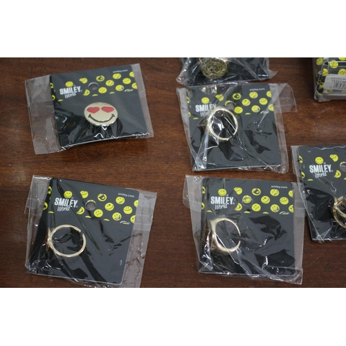 63 - Quantity of New in Wrappers Smiley World Accessory Items