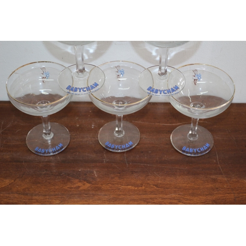 89 - Set of 6 Vintage 1950/60's Babycham Glasses