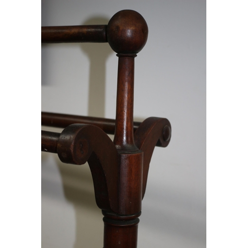 96 - Victorian Wooden Towel Rail