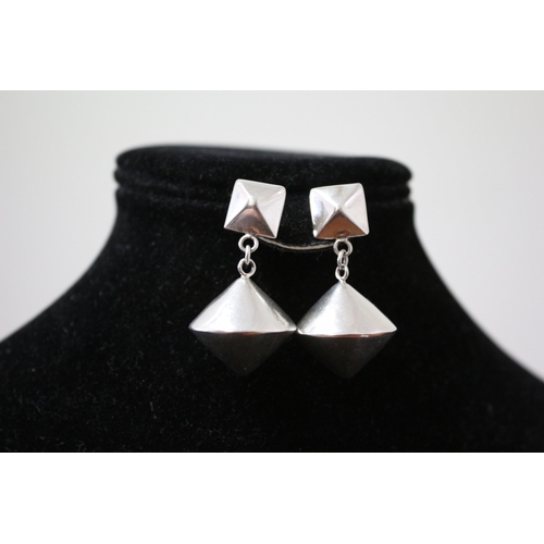 120 - Silver 925 Cone Shaped Earrings