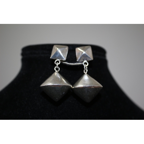 120 - Silver 925 Cone Shaped Earrings