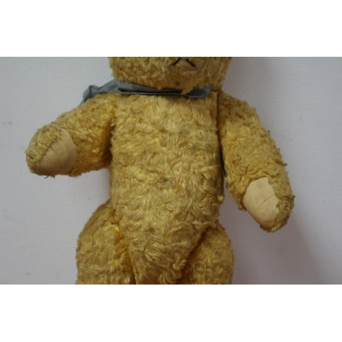 136 - Vintage Teddy Bear with Glass Eyes and Full Movement - 33cm