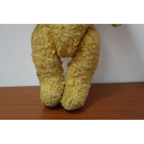 136 - Vintage Teddy Bear with Glass Eyes and Full Movement - 33cm