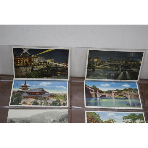 357 - 25 x c1920 Collection of Japanese Postcards in Individual Sleeves