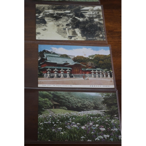 357 - 25 x c1920 Collection of Japanese Postcards in Individual Sleeves