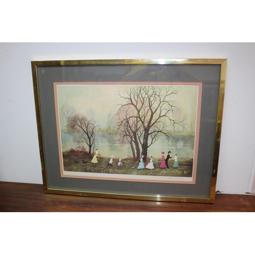 360 - Helen Bradley Signed Lithograph with Blind Stamp - Framed and Glazed - 77 x 60cm