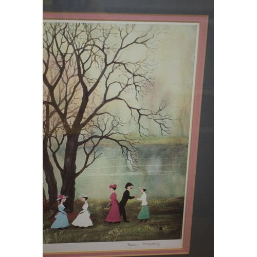 360 - Helen Bradley Signed Lithograph with Blind Stamp - Framed and Glazed - 77 x 60cm