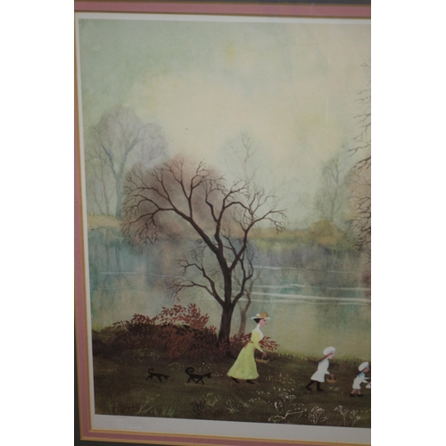 360 - Helen Bradley Signed Lithograph with Blind Stamp - Framed and Glazed - 77 x 60cm