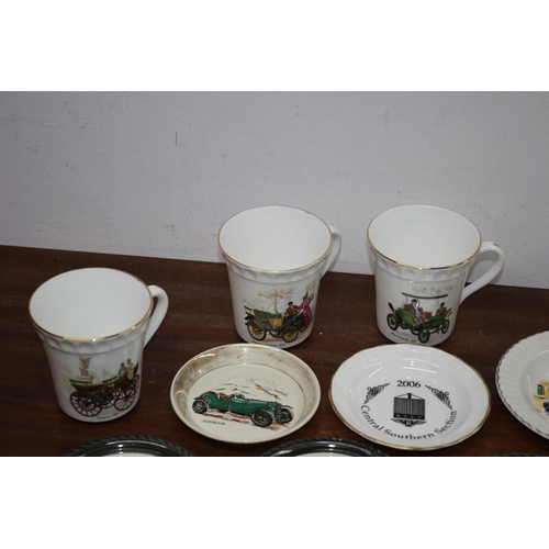 38 - Selection of Automobile Related Crockery