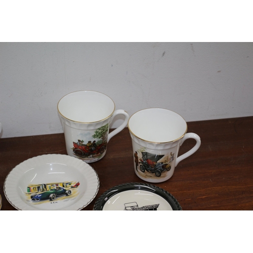 38 - Selection of Automobile Related Crockery