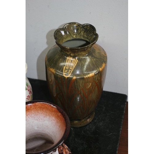 57 - X6 vases/Jugs, West Germany has chip, also includes Shorter and son