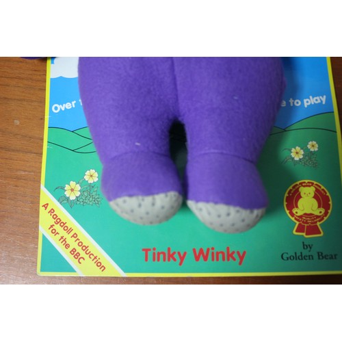 7 - Rare - Golden Bear Product Teletubbies 'Tinky Winky' 1996 Original Doll with Rolling Eyes, 39cm Tall... 