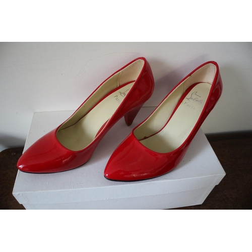 118 - Christian Louboutin Size 4 Red Heels (marked as)