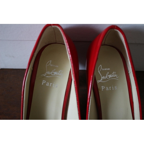 118 - Christian Louboutin Size 4 Red Heels (marked as)