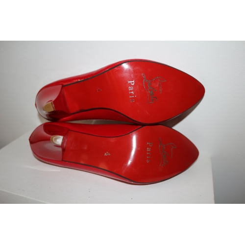 118 - Christian Louboutin Size 4 Red Heels (marked as)