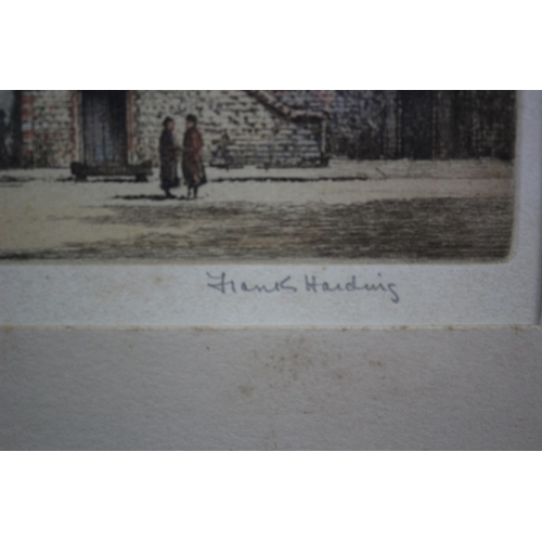 122 - Hand coloured Etching, Pencil Signed by Frank Harding - Bootham Bar, York