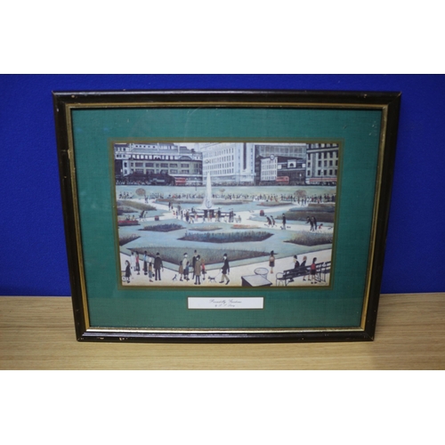 136 - Piccadilly Gardens Print, Number 38730, Lowry