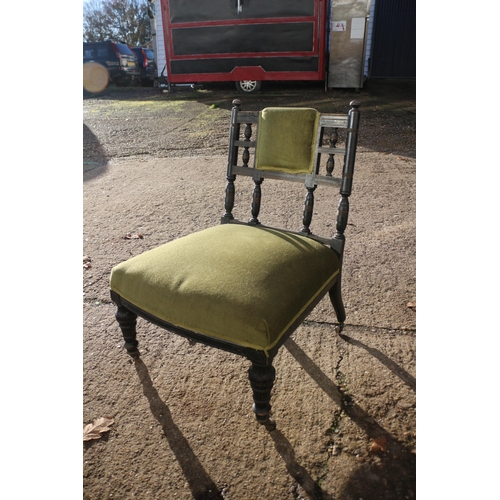 151 - Vintage Fireside Chair with Casters