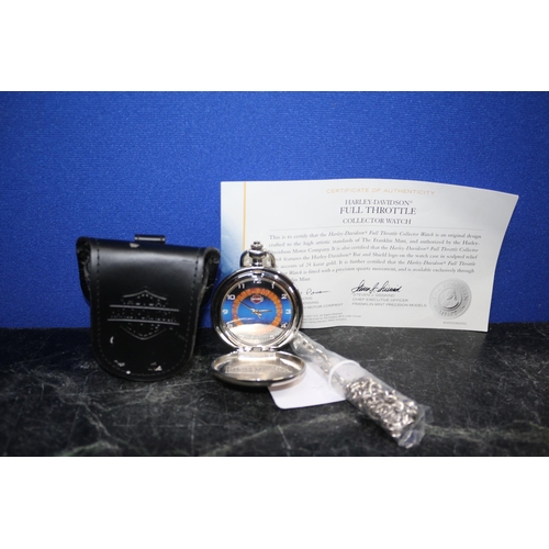 155 - The Franklin Mint Collection Harley Davidson Pocket Watch