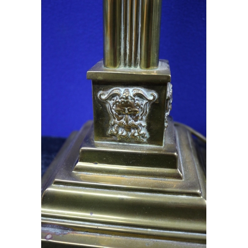 165 - Brass Table Lamp, 43.5cm tall