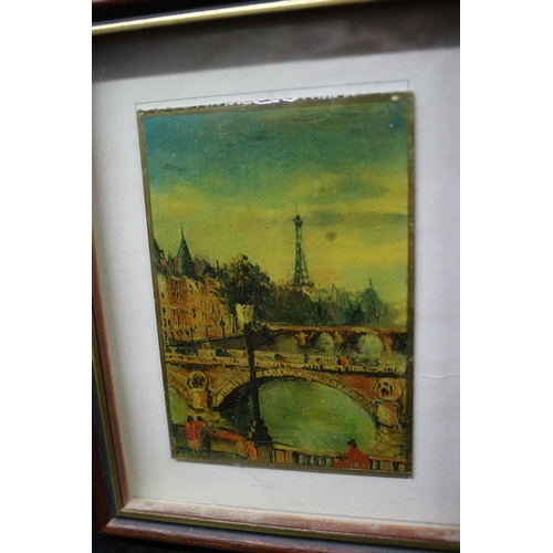 181 - Enamel on Metal Miniature of Paris 
16 x 13 cm