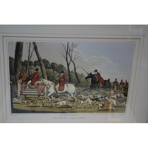 192 - 4 Fox Hunting Prints, 47 x 38 cm